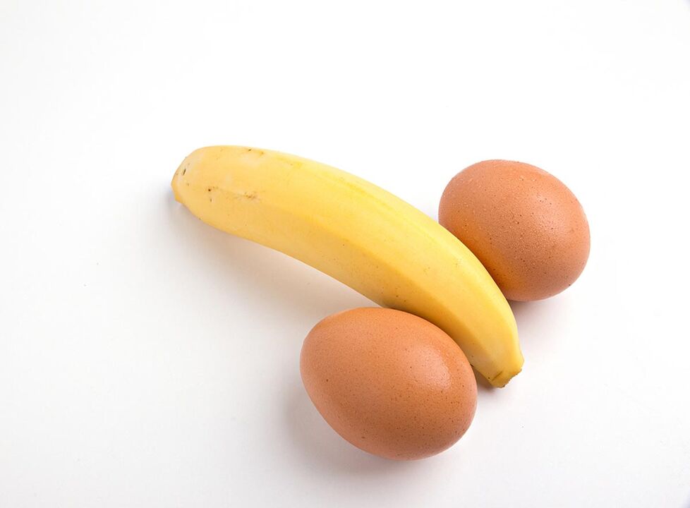 kuracie vajcia a banán na zvýšenie potencie